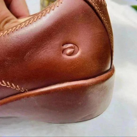 Aravon Brown Leather Comfort Slip On Loafers Size 8D - Picture 10 of 16